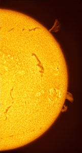 Protubérances solaires du 28 juin 2025