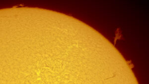 Protubérance solaire du 17 août
