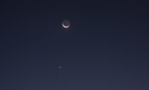 La Lune, Vénus et Régulus